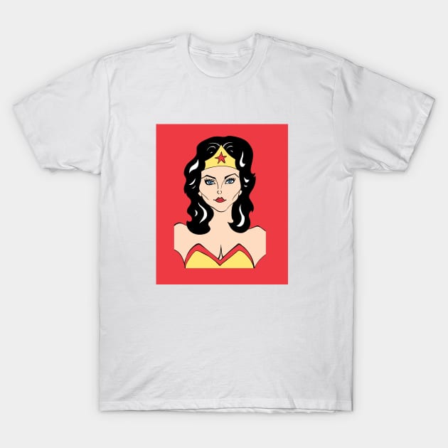 FEMALE SUPERHERO FAN ART T-Shirt by cartoonistguy